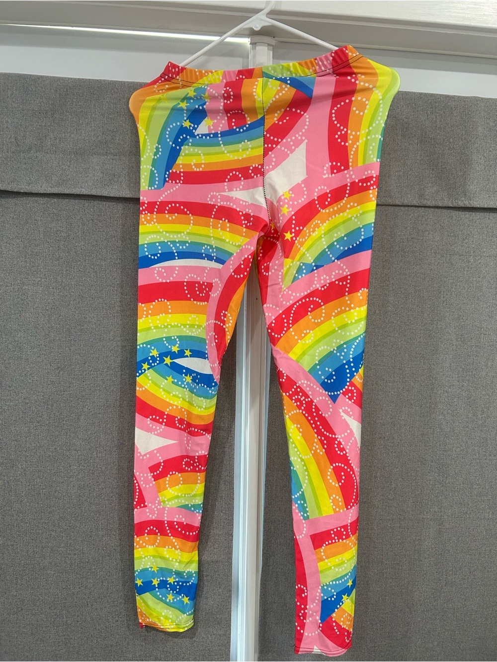Rainbow Wave Leggings - Multicolor (clown costume)